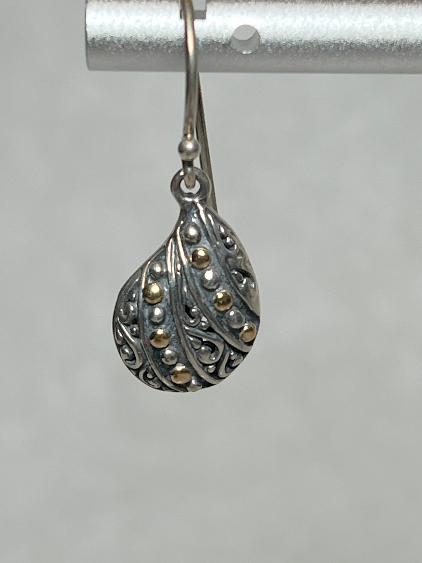 Sterling Silver & 18K Gold Earrings
