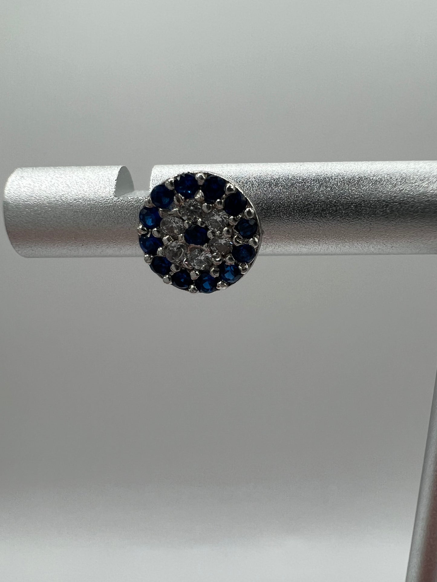 Sterling Silver Evil Eye Earrings