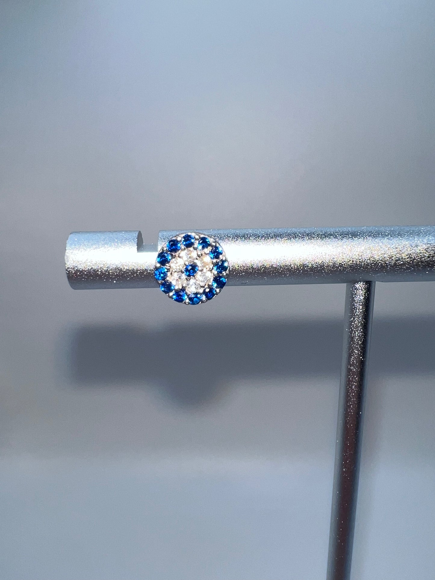 Sterling Silver Evil Eye Earrings