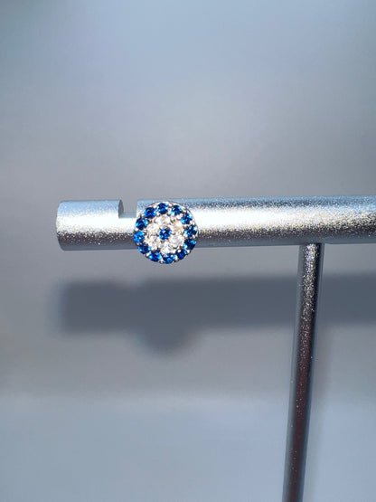Sterling Silver Evil Eye Earrings